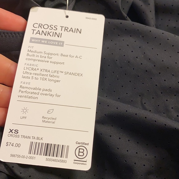 Athleta Cross Train Tankini // Black - Picture 8 of 10